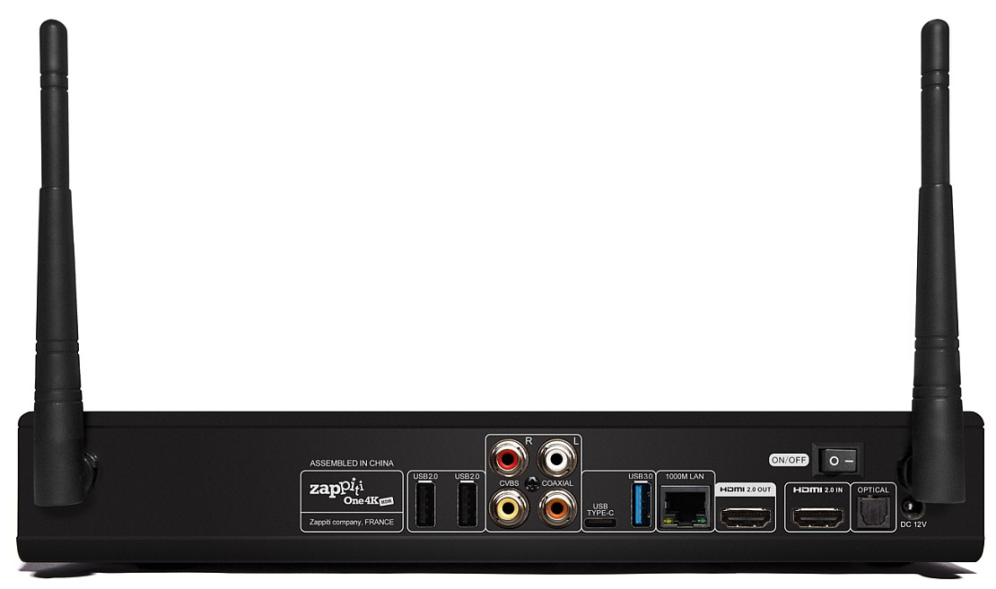 Zappiti One 4K HDR Master One Universal Media Player Back